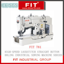 High Speed Lockstitch Straight Button Hole Sewing Machine (781)